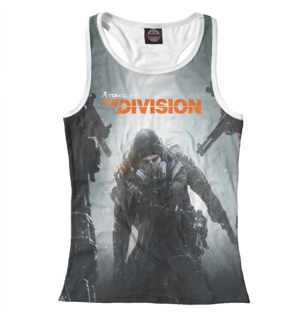 Женская майка-борцовка с изображением Tom Clancy's The Division цвета Белый