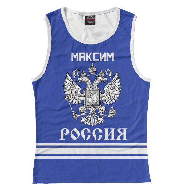 Майка для девочки с изображением МАКСИМ sport russia collection цвета Белый