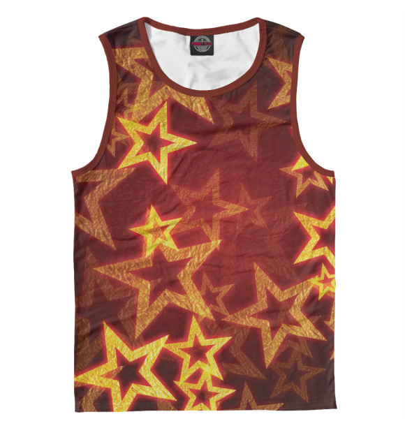 Мужская майка с изображением Звезды цвета Белый