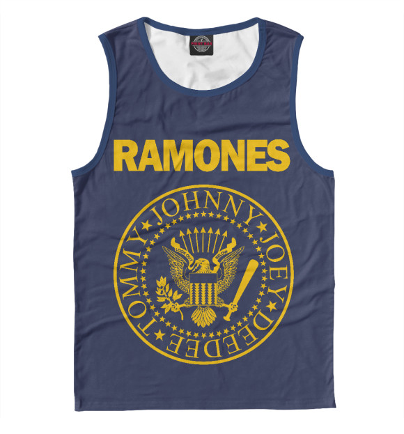 Майка для мальчика с изображением Ramones цвета Белый