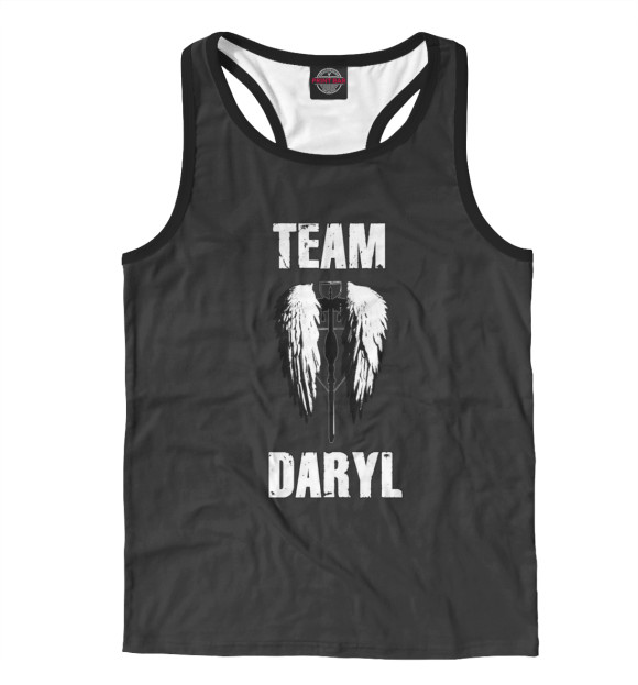 Мужская майка-борцовка с притом The Walking Dead цвета Белый Мужская майка-борцовка с изображением The Walking Dead цвета Белый