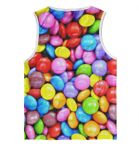 Майка для мальчика с изображением Candy color цвета Белый
