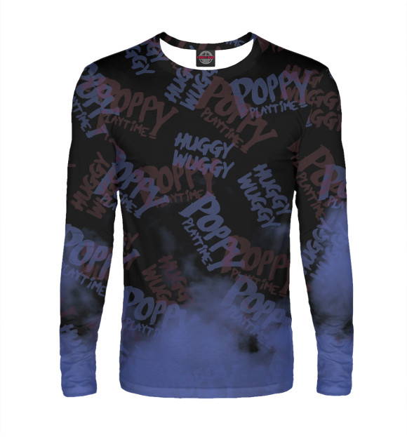 Мужской лонгслив с изображением Poppy Playtime цвета Белый