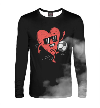 Heart Playing Soccer Valent
