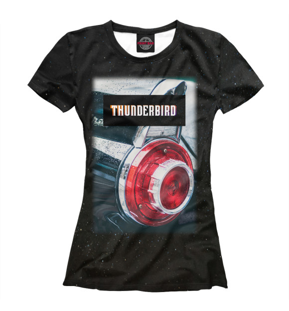 Футболка для девочек с изображением Thunderbird цвета Белый