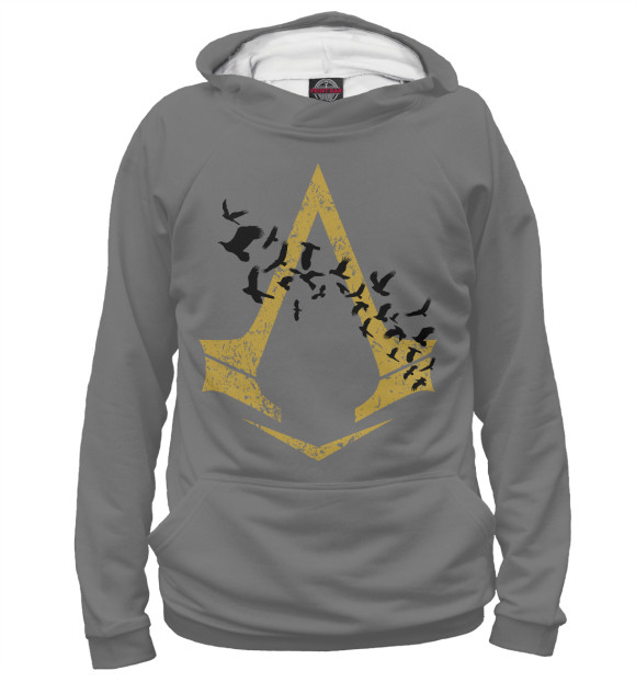 Мужское худи с изображением Rooks цвета Белый