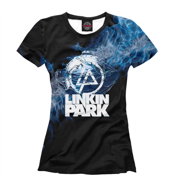 Футболка для девочек с изображением Linkin Park цвета Белый