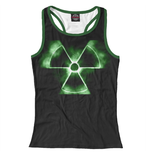 Женская майка-борцовка с притом Предупреждение цвета Белый Женская майка-борцовка с изображением Предупреждение цвета Белый