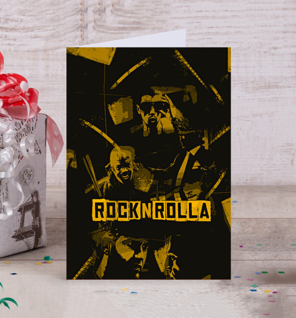 Открытка с изображением Rocknrolla цвета Белый