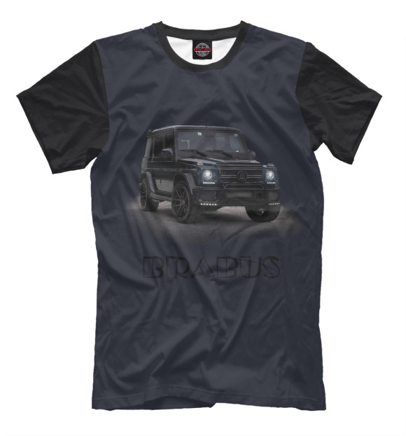 Футболка для мальчиков с изображением Brabus цвета Черный