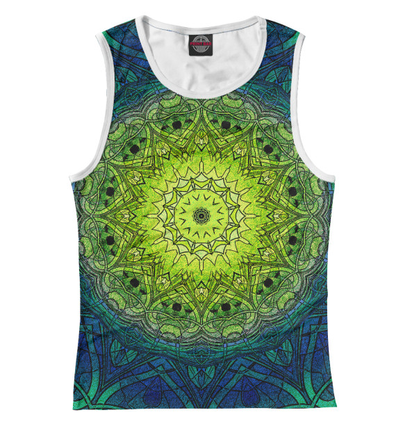 Майка для девочки с изображением Mandala цвета Белый