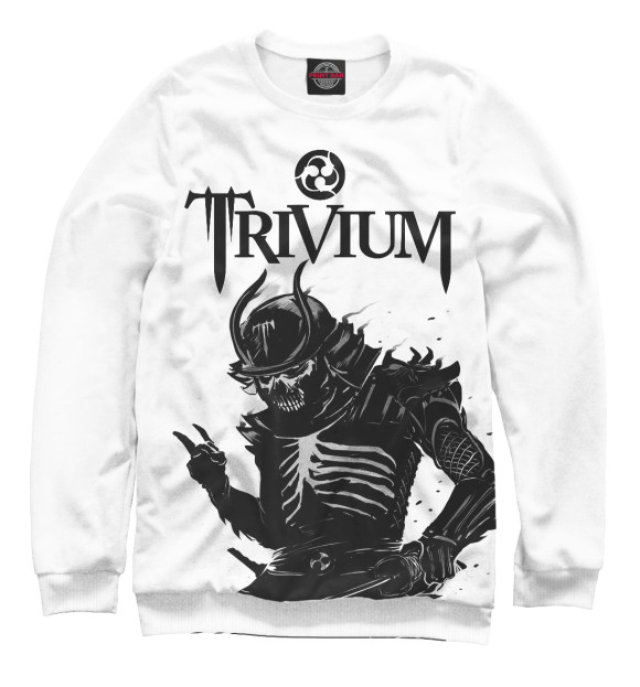 Свитшот для мальчиков с изображением Trivium цвета Белый