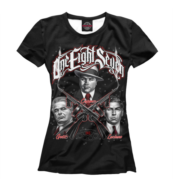 Футболка для девочек с изображением Ale Capone цвета Белый