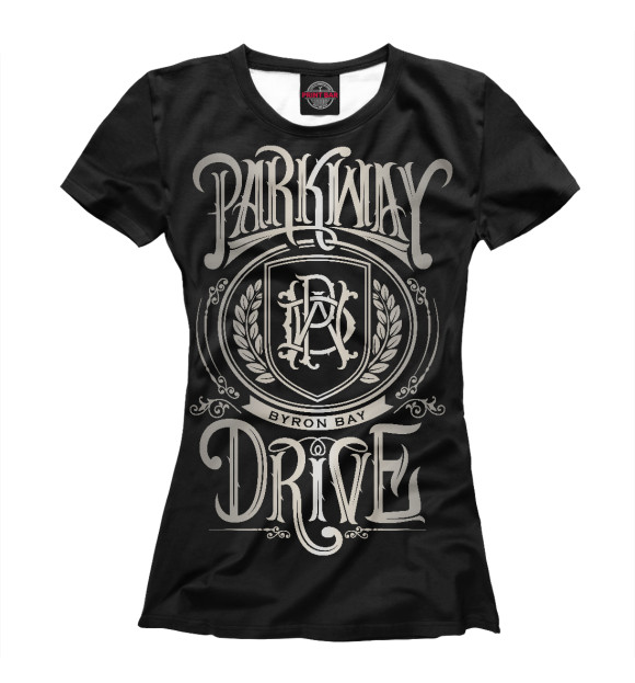 Женская футболка с изображением Parkway Drive цвета Белый