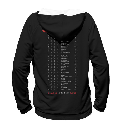 

Худи Print Bar, Белый, Global Spirit Tour 2017