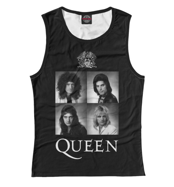 Майка для девочки с изображением Queen цвета Белый