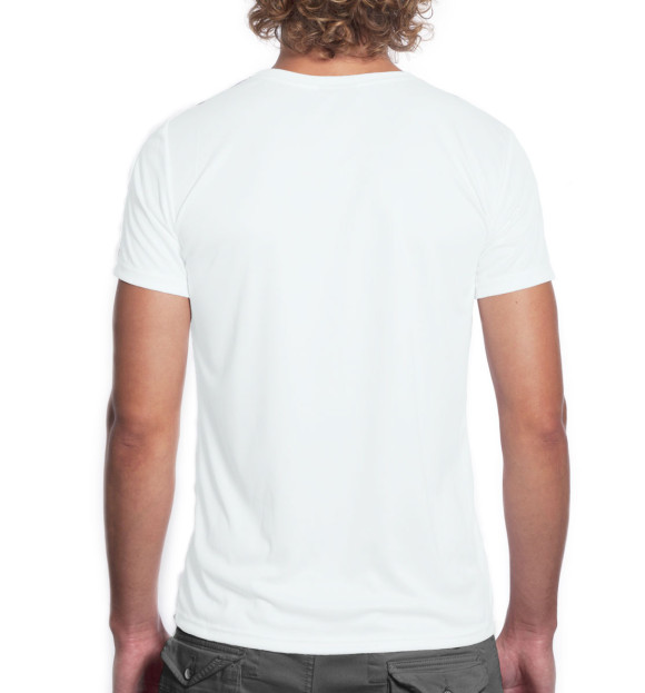 Мужская футболка с изображением Вахтовик цвета Белый