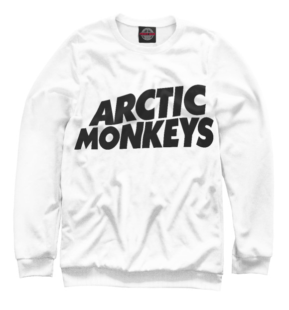 Женский свитшот с изображением Arctic Monkeys цвета Белый