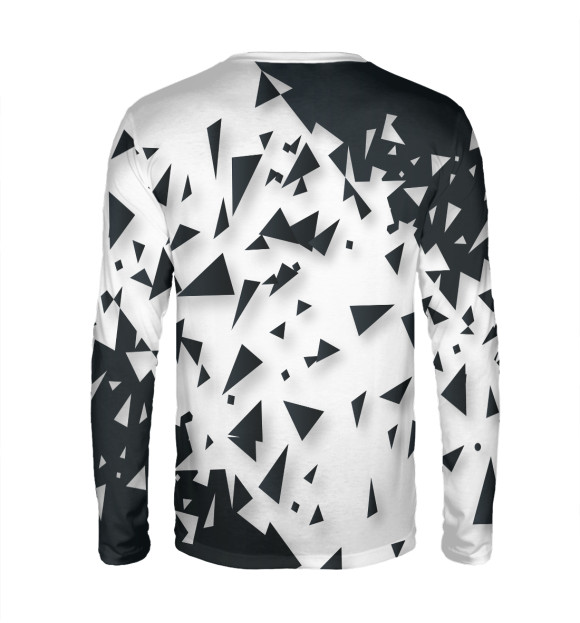 Мужской лонгслив с изображением Bord цвета Белый