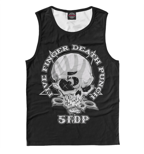 Майка для мальчика с изображением Five Finger Death Punch цвета Белый