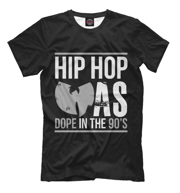 Мужская футболка с изображением Dope Hip Hop цвета Черный