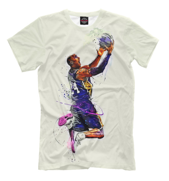 Мужская футболка с изображением Kobe Bryant цвета Бежевый