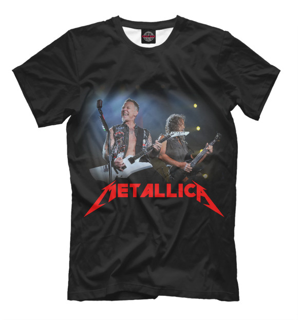 Мужская футболка с изображением Metallica цвета Черный