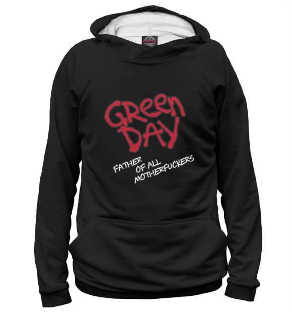 Женское худи с изображением Green Day Unicorn цвета Белый