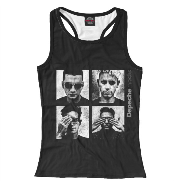 Женская майка-борцовка с изображением Violator Live цвета Белый