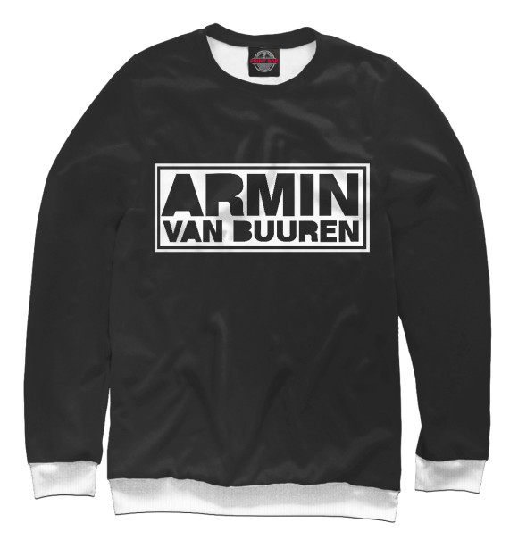 Свитшот для девочек с изображением Armin van Buuren цвета Белый