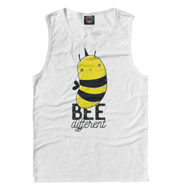 Майка для мальчика с изображением Bee different цвета Белый
