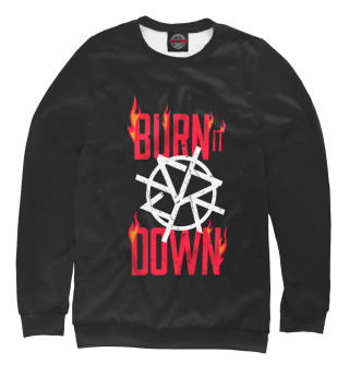 Свитшот для девочек Сет Роллинс BURN IT DOWN black