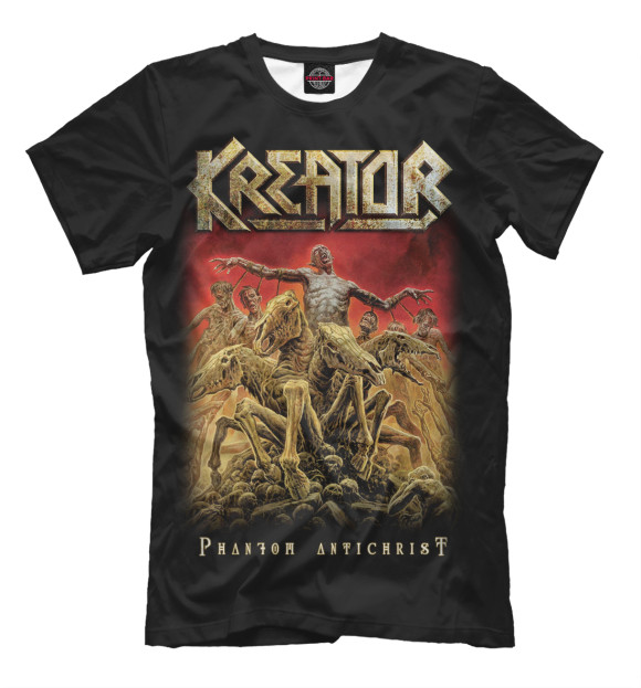 Мужская футболка с изображением Kreator цвета Черный