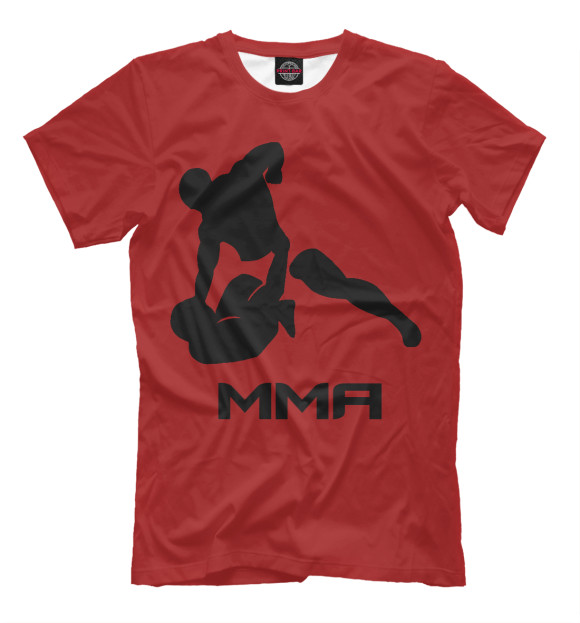 Мужская футболка с изображением MMA цвета Светло-коричневый