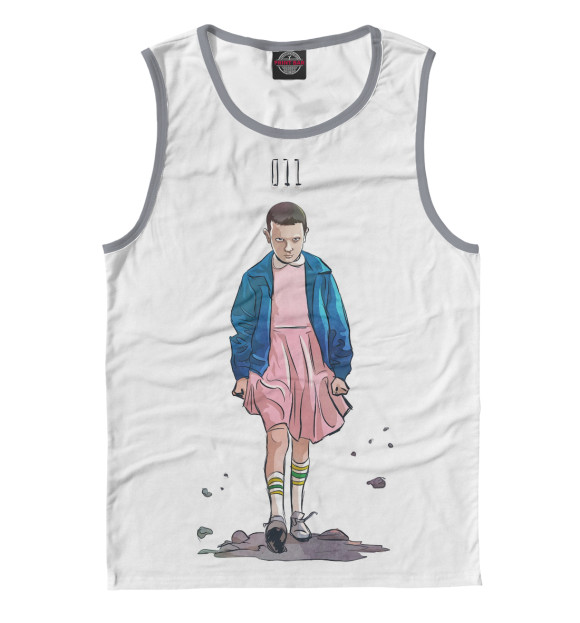 Майка для мальчика с притом Оди цвета Белый Майка для мальчика с изображением Оди цвета Белый