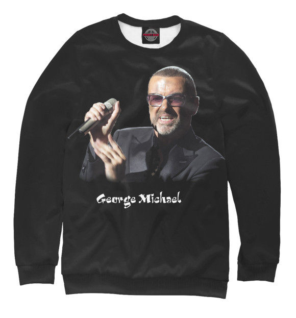 Свитшот для девочек с изображением George Michael цвета Белый