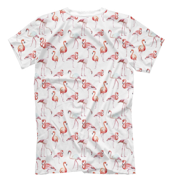 Мужская футболка с изображением Flamingo Land цвета Белый