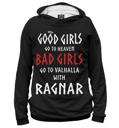 

Худи Print Bar, Белый, GO TO VALHALLA WITH RAGNAR