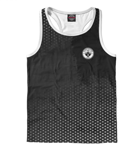 Мужская майка-борцовка с изображением MANCHESTER CITY SPORT цвета Белый