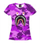 Женская футболка Bape shark