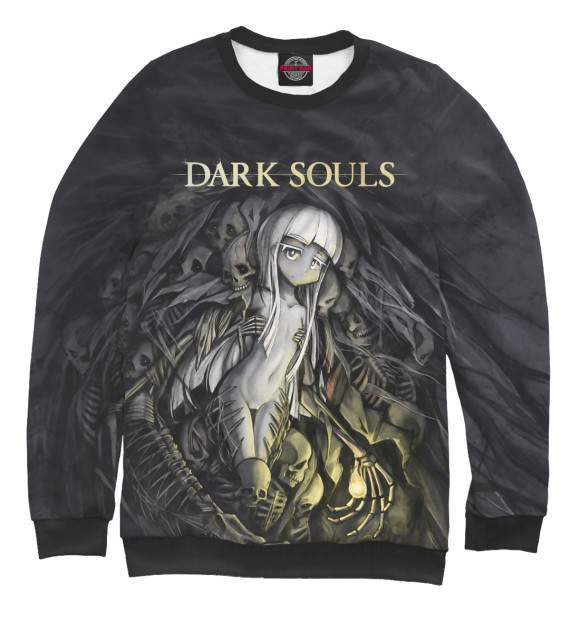 Свитшот для девочек с изображением Dark Souls цвета Белый