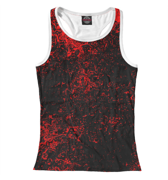 Женская майка-борцовка с изображением Брызги красок цвета Белый