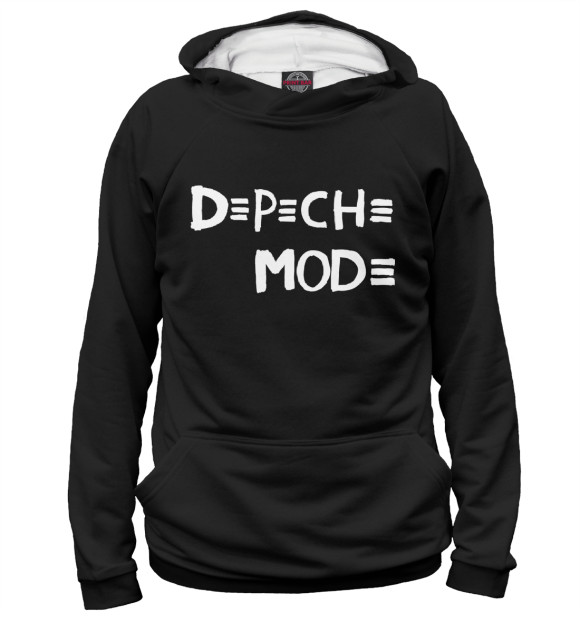 Мужское худи с изображением Depeche Mode цвета Белый