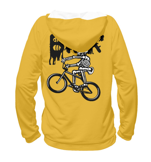 Женское худи с изображением BMX цвета Белый