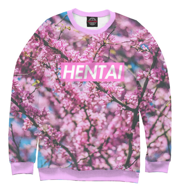 Свитшот для мальчиков с изображением Sakura hentai цвета Белый