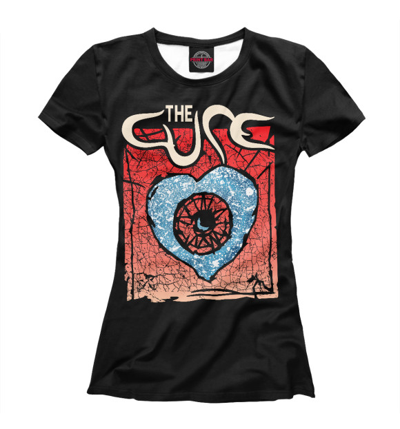 Женская футболка с изображением The Cure цвета Белый