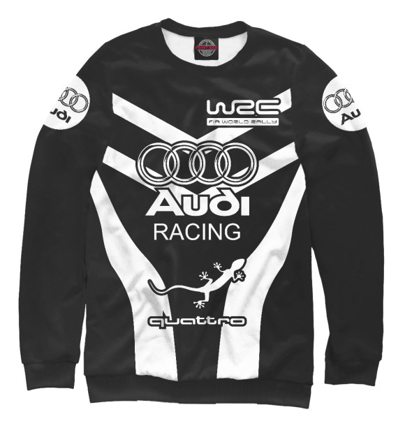 Свитшот для мальчиков с изображением Audi цвета Белый