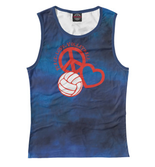 Майка для девочки Peace-Love-Volleyball