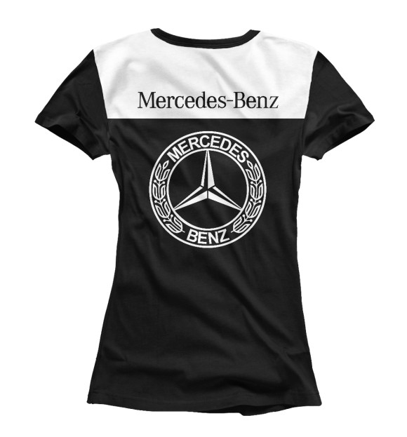 Футболка для девочек с изображением Mercedes-Benz AMG цвета Белый