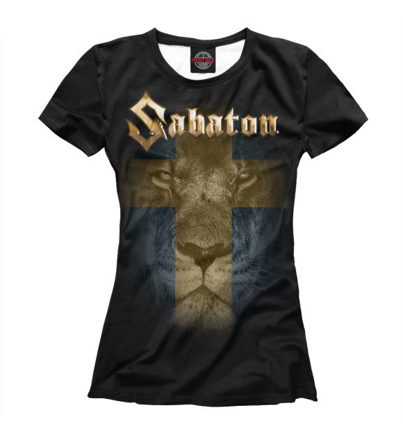 Женская футболка с изображением Lion From The North цвета Белый